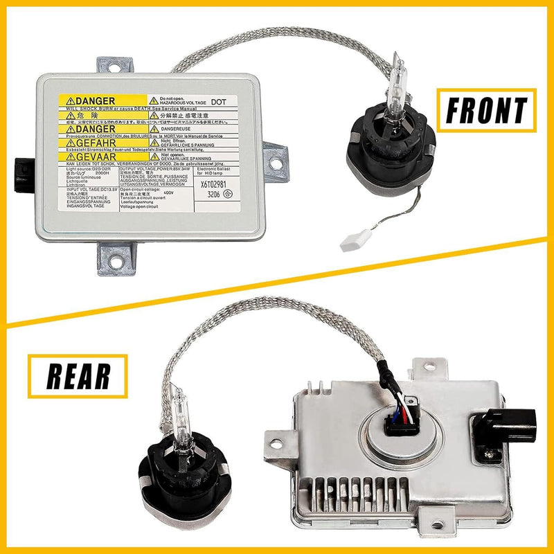 DURAFORCE 1 PAIR For 2004-2005 Acura TSX 2.4L HID Xenon Headlight Ballast + Igniter + Bulb