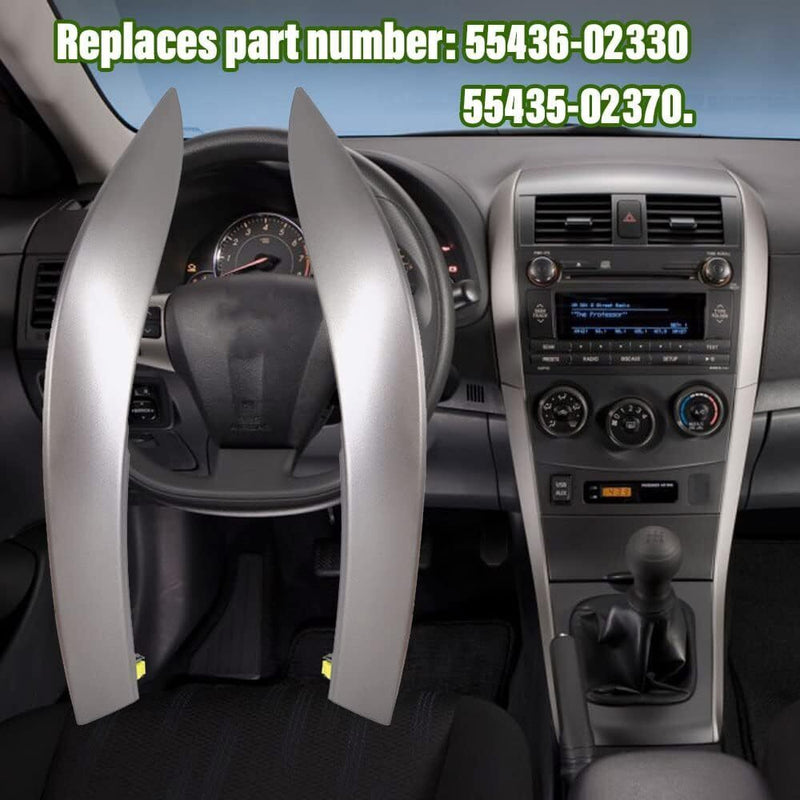 DURAFORCE NEW For 2009-2013 Toyota Corolla Center Dash A/C Outlet Air Vent Panel Strip ABS