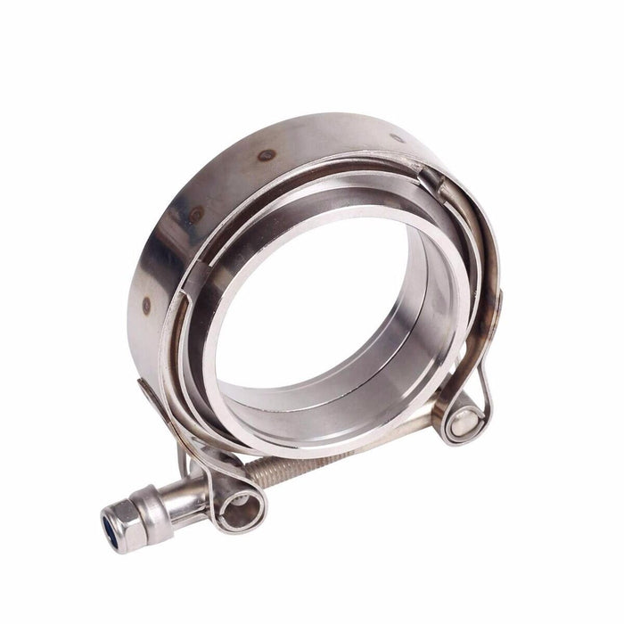 DURAFORCE 2PCS 3.5" Steel V-Band Bolt Clamp Kit Male/Female for Turbo Vband