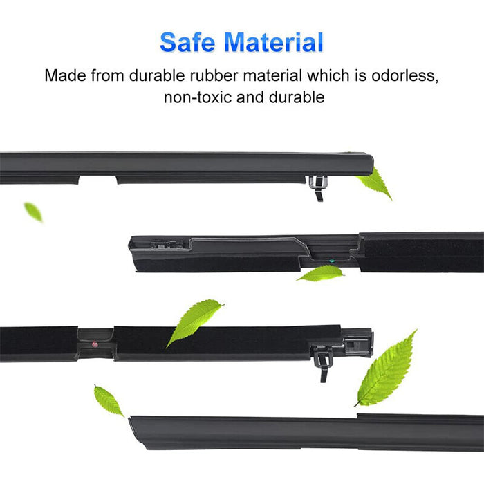 DURAFORCE NEW Window Weatherstrips Moulding Trim Seal Belt For Honda Civic Sedan 2006-2011