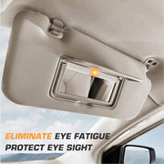 DURAFORCE 1 Pair Beige Sun Visor Driver & Passenger w/ Light For Nissan Altima 2013-2018