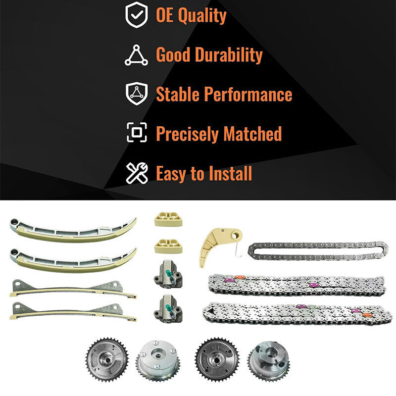 DURAFORCE Fit For Hyundai/Kia 3.3L&3.8L Santa Fe Sorento Azera Genesis Engine Timing Chain