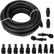 DURAFORCE 6AN 3/8" LS Swap EFI Fuel Line Fitting Set Complete Conversion Swivel Adapter