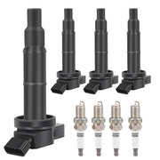 DURAFORCE UF333 4x Ignition Coil & 4x Iridium Spark Plug For 2002-11 Toyota Camry 2.4L