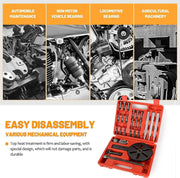 DURAFORCE 21PCS Bearing Disassembly Puller Inner Hole Puller Removal Tool 3 Jaw Puller Set