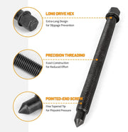 DURAFORCE 21PCS Bearing Disassembly Puller Inner Hole Puller Removal Tool 3 Jaw Puller Set