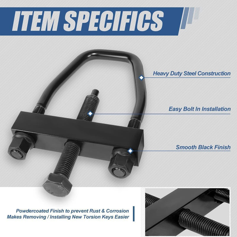 DURAFORCE Black Torsion Bar Key Installation Removal Tool For Chevy GM Dodge Trucks SUVs