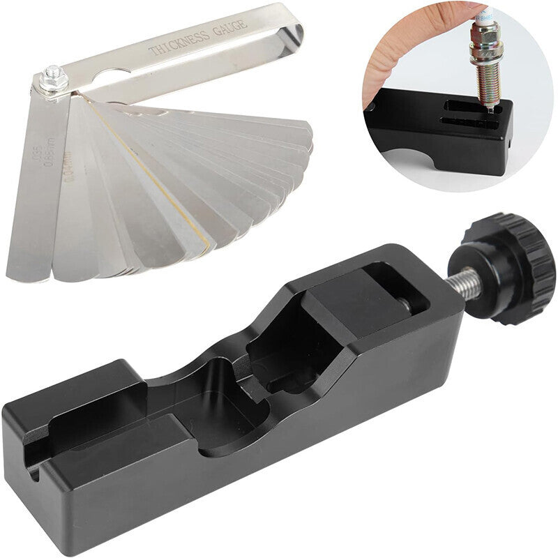 DURAFORCE Spark Plug Gapping Tool with 32 Blade Feeler Gauge its most 10mm 12mm 14mm 16mm