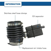DURAFORCE Engine Air Intake Hose Tube 165761AA1A for Nissan Murano 2008-2014 Quest 11-17