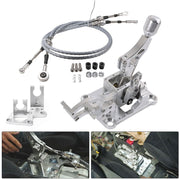DURAFORCE Trans Bracket Shifter Box Shift Cable Linkage w/ Knob for Honda K20 K24 K-Series