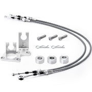 DURAFORCE Trans Bracket Shifter Box Shift Cable Linkage w/ Knob for Honda K20 K24 K-Series