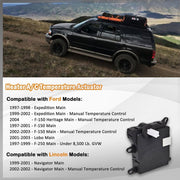 DURAFORCE HVAC Heater Blend Door Actuator For 1997-2002 Ford Expedition（604-205）Black