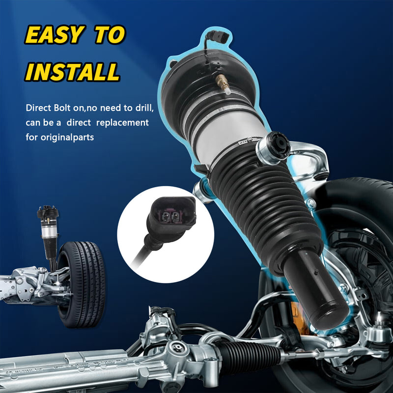 DURAFORCE Front Pair Air Suspension Struts For Audi A6 S7 A7 A8 D4 Bentley Mulsanne 10-18