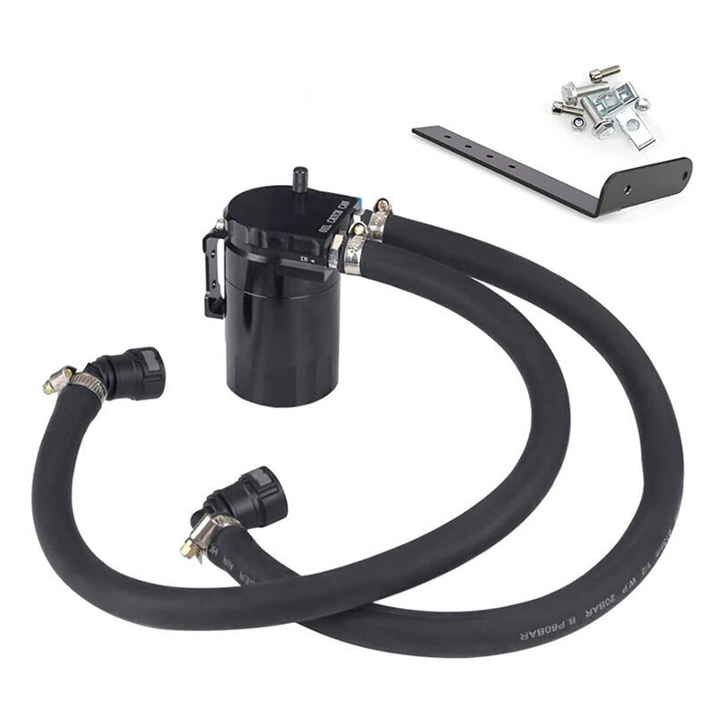 DURAFORCE Oil Catch Can Kit Aluminum for 11-21 Ford F150 5.0L Raptor 2.7L 3.5L Ecoboost BK