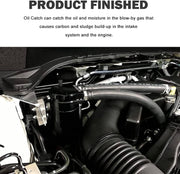 DURAFORCE Oil Catch Can Kit Aluminum for 11-21 Ford F150 5.0L Raptor 2.7L 3.5L Ecoboost BK