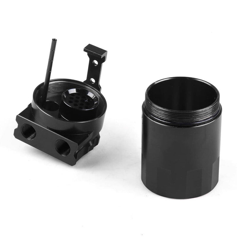DURAFORCE Oil Catch Can Kit Aluminum for 11-21 Ford F150 5.0L Raptor 2.7L 3.5L Ecoboost BK