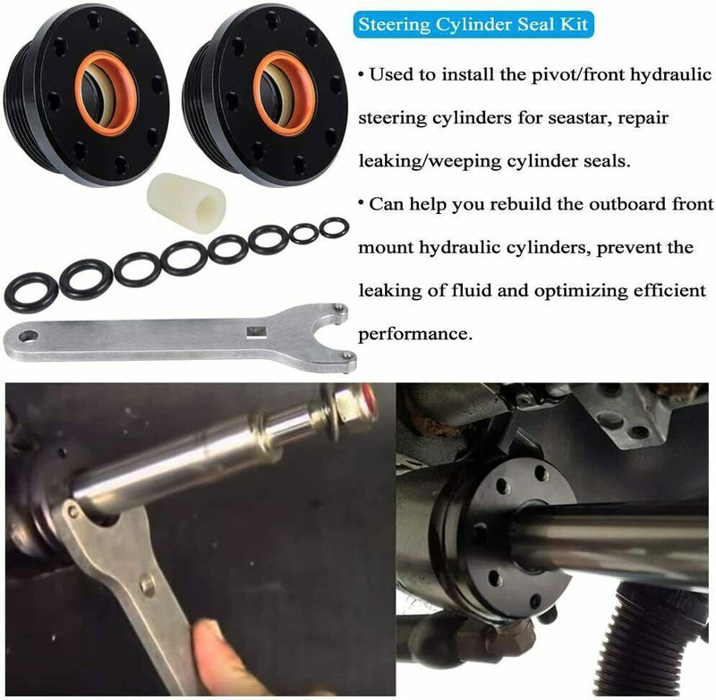 DURAFORCE HS5157 Front Mount Hydraulic Steering Cylinder Seal Kit for SeaStar HC5345HC5358