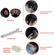 DURAFORCE HS5157 Front Mount Hydraulic Steering Cylinder Seal Kit for SeaStar HC5345HC5358