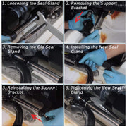 DURAFORCE HS5157 Front Mount Hydraulic Steering Cylinder Seal Kit for SeaStar HC5345HC5358