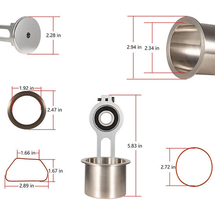 DURAFORCE Compressor Piston Kit Connecting Rod Replacement Kit For Sears Craftsman KK-4835