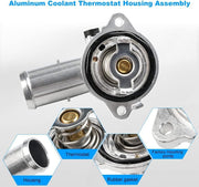 DURAFORCE Aluminum Thermostat Housing for 2011-2015 Dodge Durango Jeep Grand Cherokee 3.6L