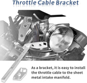 DURAFORCE LS1 Throttle Cable Bracket Sliver Fit For Engine LS1 Sheet Metal Intake Manifold