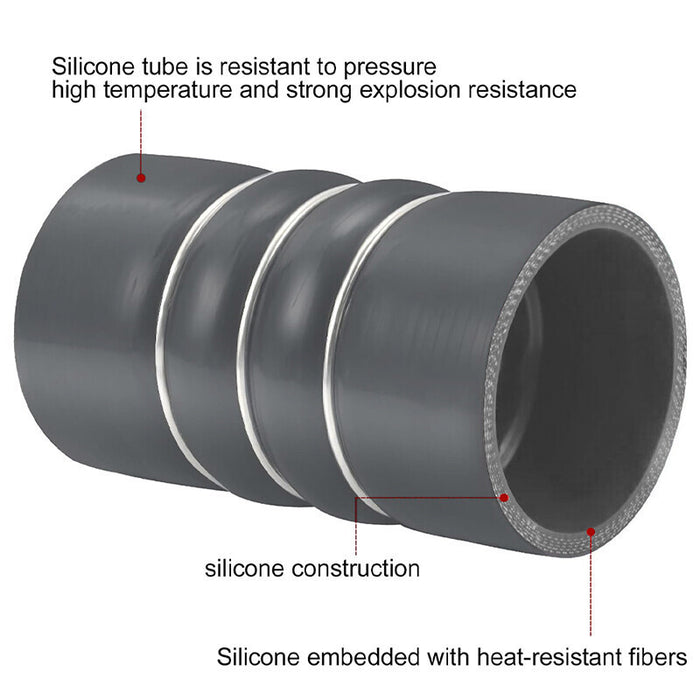 DURAFORCE Turbo Intercooler Boots Clamps Kit For Ford 6.0L Powerstroke Diesel 2003-2007 US