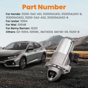 DURAFORCE Starter Motor for Honda Accord Sport 2.4L 2013 2014 2015 2016 2017 Cvt Automatic