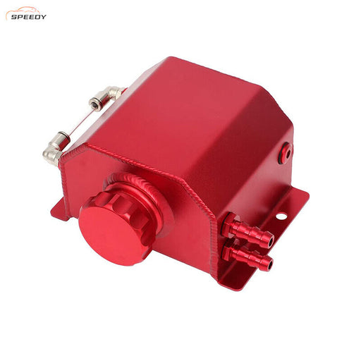 DURAFORCE Red Aluminum Radiator Coolant Overflow Bottle Recovery Water Tank 1L Universal