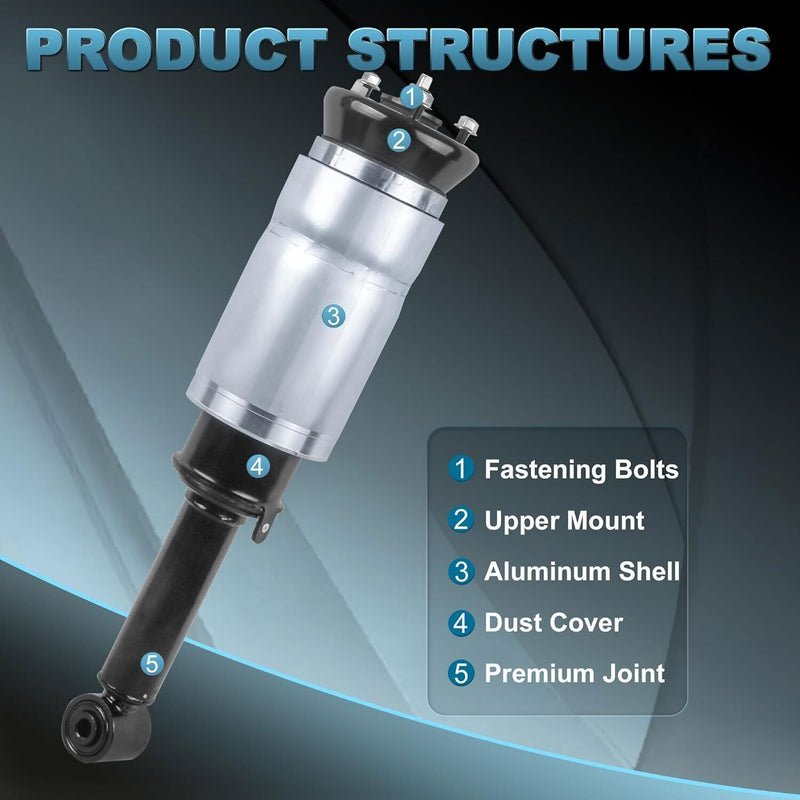 DURAFORCE Pair Front Air Suspension Struts For Land Rover Range Rover LR3 LR4 RNB501580