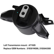 DURAFORCE 3pcs Motor & Trans Mount Auto For 2011-2015 Hyundai Sonata Kia Optima 2.0L 2.4L