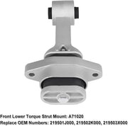 DURAFORCE 3pcs Motor & Trans Mount Auto For 2011-2015 Hyundai Sonata Kia Optima 2.0L 2.4L