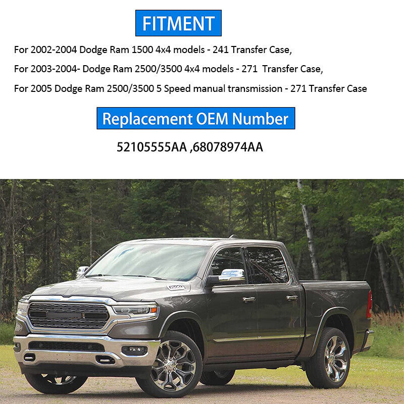 DURAFORCE Transfer Case Shifter Control Linkage Bushing kit for 2002-2005 Dodge Ram 1500 2