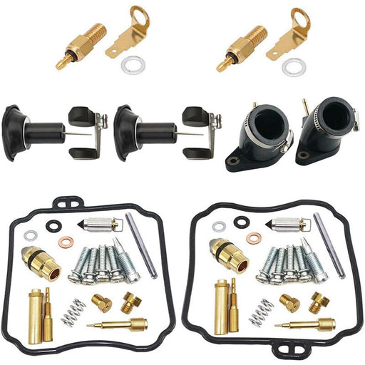 DURAFORCE For Yamaha V Star 650 XVS650 1998-2016 Carburetor Rebuild Kit & Intake Manifold