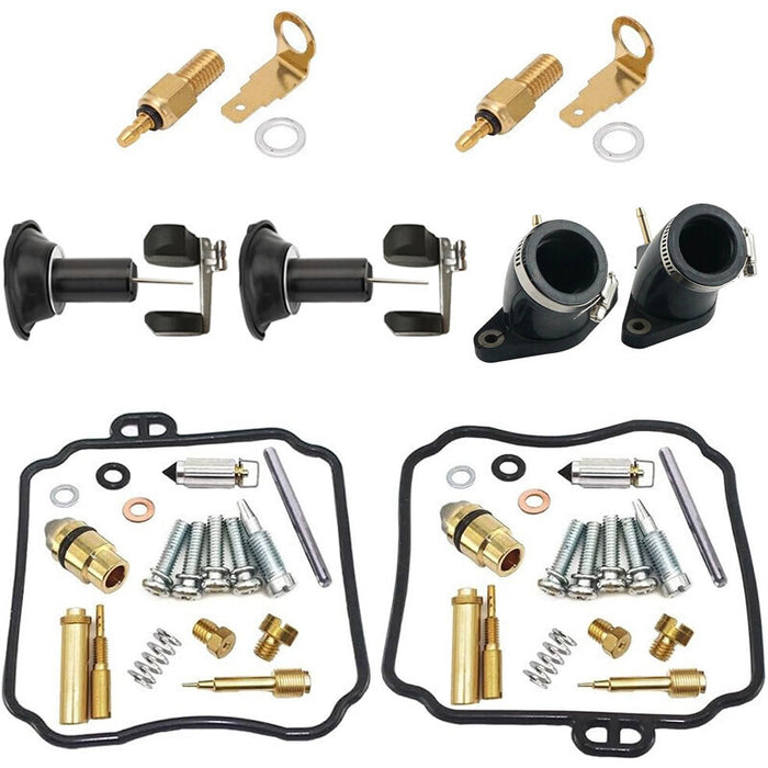 DURAFORCE For Yamaha V Star 650 XVS650 1998-2016 Carburetor Rebuild Kit & Intake Manifold