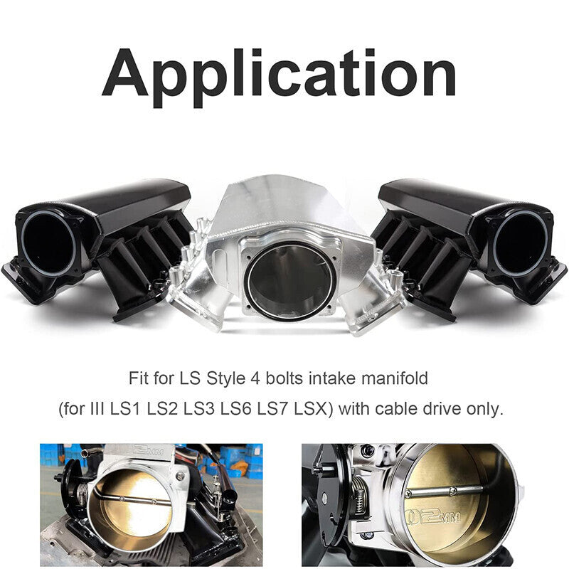 DURAFORCE 92mm Throttle Body & TPS IAC Throttle Cable Bracket for LSX LS LS1 LS2 LS7 Slive