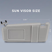 DURAFORCE Light Gray Sun Visor for 2007-2011 Toyota Camry Driver Passenger Side Pair
