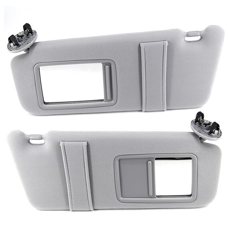 DURAFORCE Light Gray Sun Visor for 2007-2011 Toyota Camry Driver Passenger Side Pair