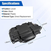 DURAFORCE Lower Engine Oil Pan For 2016-2022 Infiniti Q50 3.0T AWD ONLY 111105CB2B Black