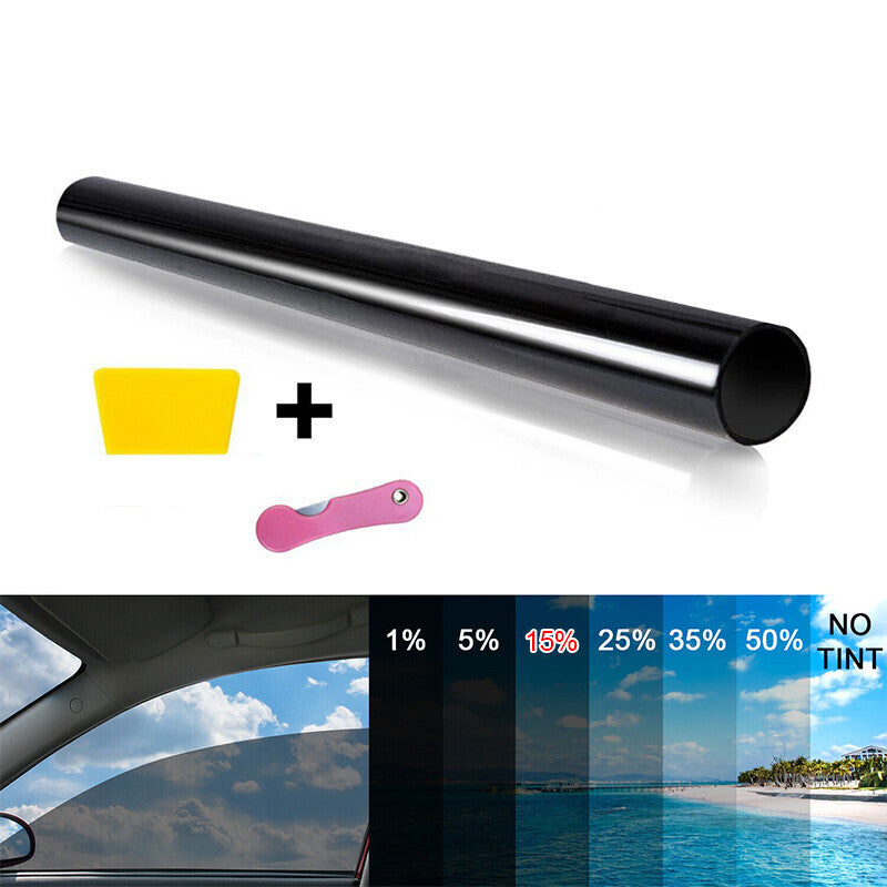 DURAFORCE Universal Uncut Roll Window Tint Film 15% VLT 20" In x 10' Ft Feet Car Glass