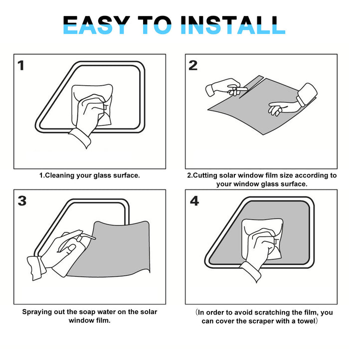 DURAFORCE Universal Uncut Roll Window Tint Film 15% VLT 20" In x 10' Ft Feet Car Glass