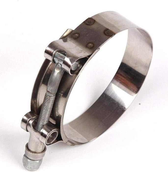 DURAFORCE 2PCS Stainless Steel 2" T-Bolt Clamp Intercooler Silicone Hose Coupler Turbo