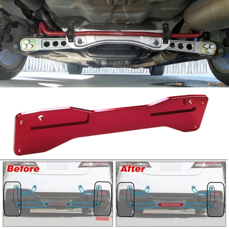 DURAFORCE Subframe Strut Brace For 2002-06 Acura RSX DC5 Honda Civic ES EP3 DX 01-05 Red
