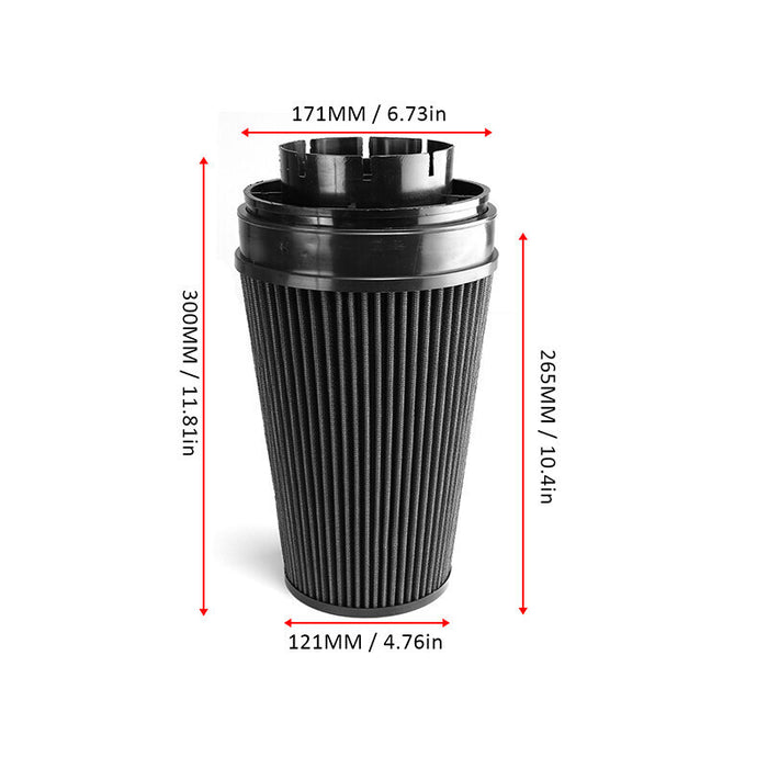 DURAFORCE Cold Air Intake System+Heat Shield Kit For 99-06 GMC/Chevy V8 4.8L/5.3L/6.0L Bla