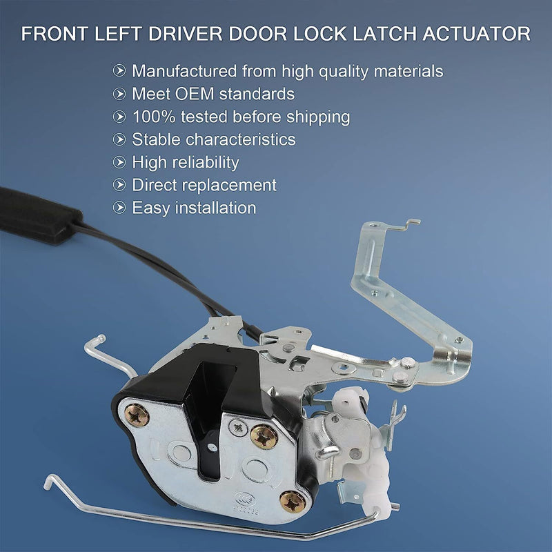 DURAFORCE Front Left Door Lock Actuator for 2001-2007 Sequoia 2005-2006 Tundra Double New