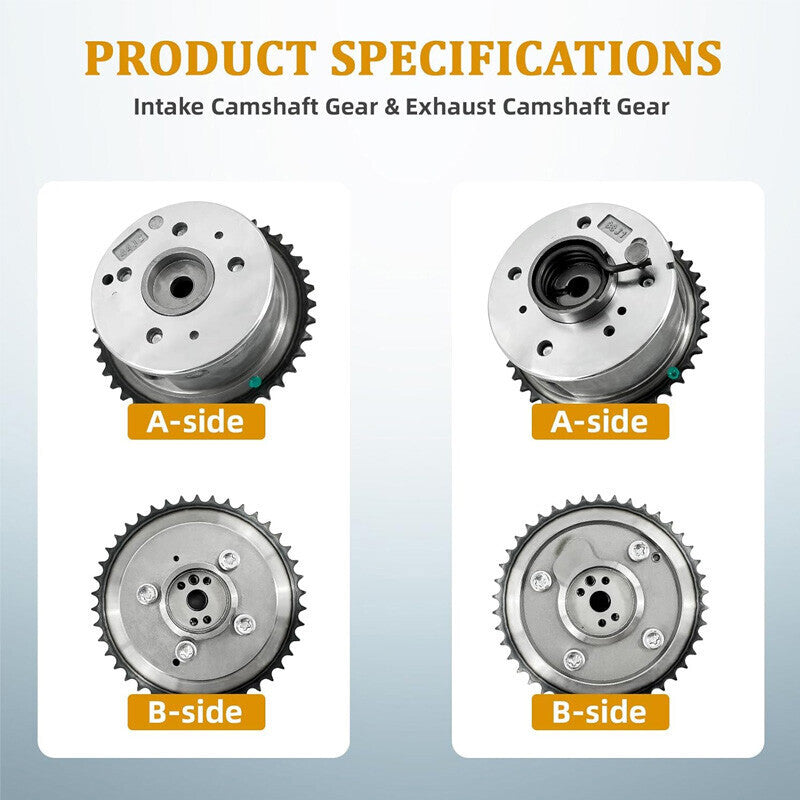 DURAFORCE FOR HYUNDAI KIA SONATA OPTIMA 2.4L TIMING CHAIN KIT EXHAUST INTAKE CAMSHAFT GEAR