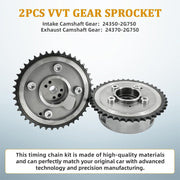DURAFORCE FOR HYUNDAI KIA SONATA OPTIMA 2.4L TIMING CHAIN KIT EXHAUST INTAKE CAMSHAFT GEAR