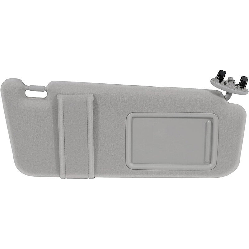 DURAFORCE Passenger Side Sun Visor for 2007-2011 Toyota Camry With Sunroof Light Gray
