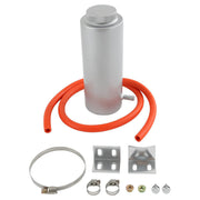DURAFORCE Universal Sliver Radiator Coolant Aluminum Catch Tank Overflow Reservoir 800ML