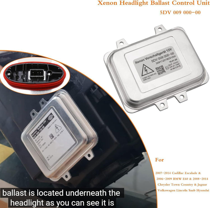 DURAFORCE For 2007-2013 Cadillac Escalade Headlight Ballast Xenon HID Control Unit Module